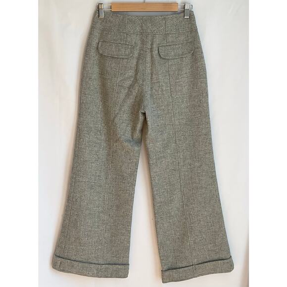 Susana Monaco Wide Leg Wool Trousers 100% Lambswool Size 4 - Picture 5 of 10